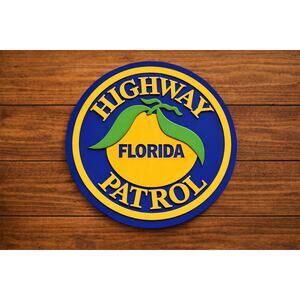 Florida Highway Patrol Road Sign Travel Interstate Police Cop Sheriff